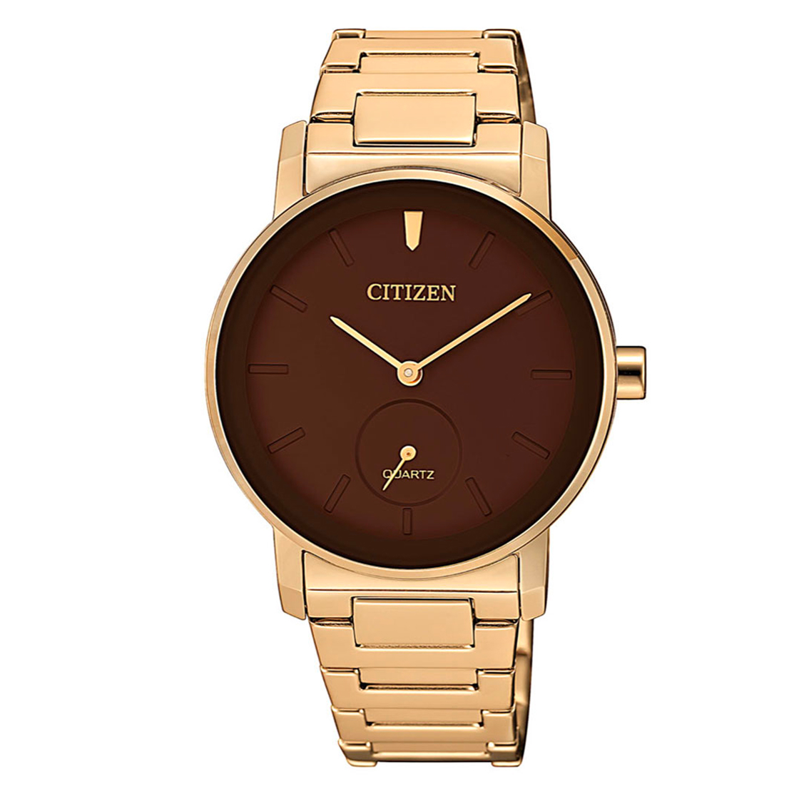 Citizen Quartz Ladies Watch Brown Dial - EQ9063-55X