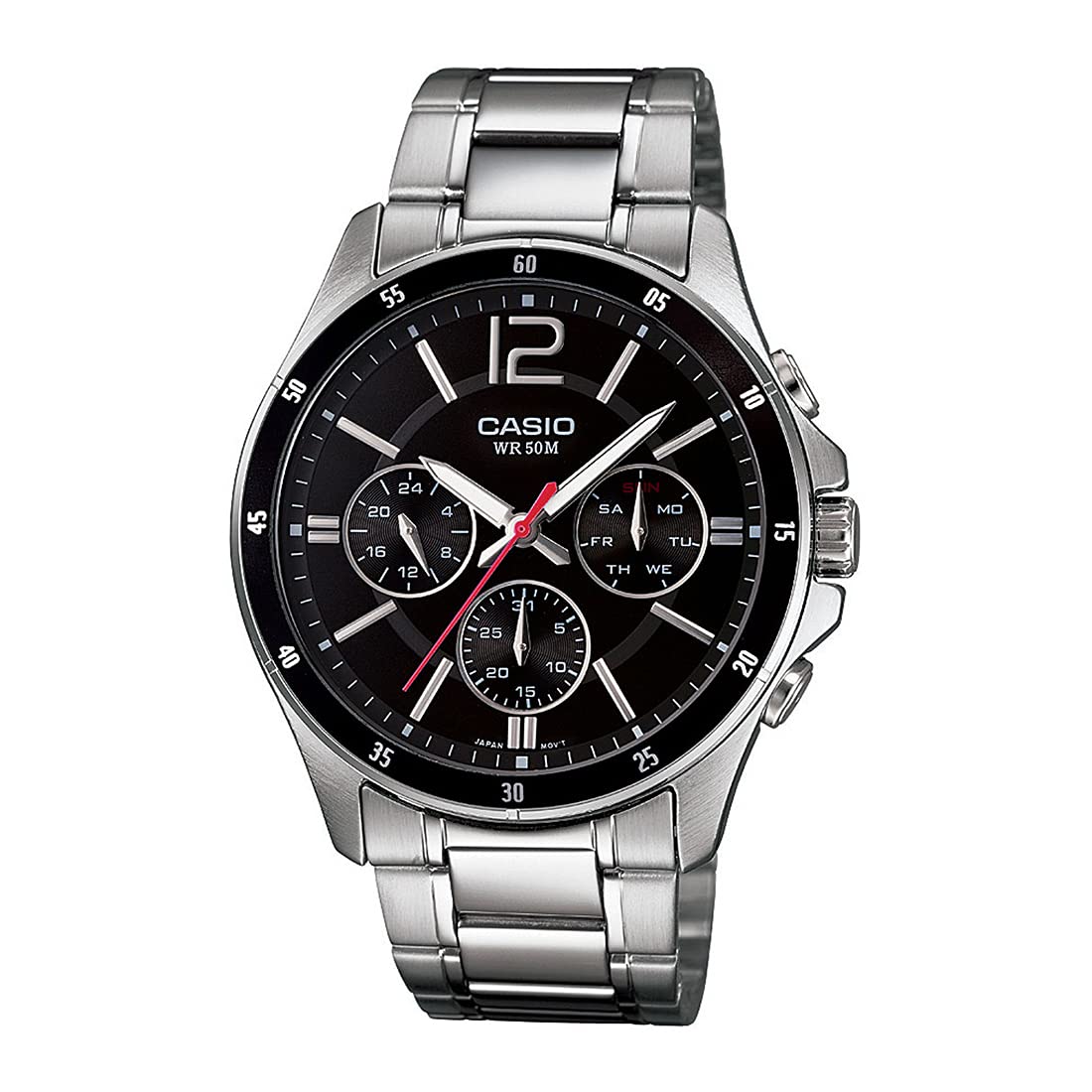 Casio Enticer Analog Black Dial Men's Watch - MTP-1374D-1AVDF