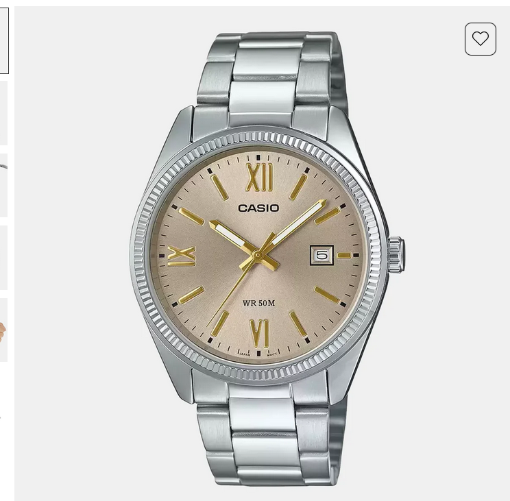 Enticer Men Quartz Beige Dial Analog Stainless Steel Watch A2343 A2343