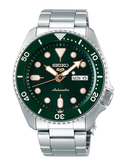 Seiko Stainless Steel Analog Green Dial Men Watch