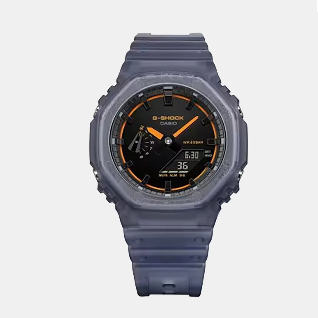 Men Quartz Black Dial Analog-Digital Resin Watch G1785