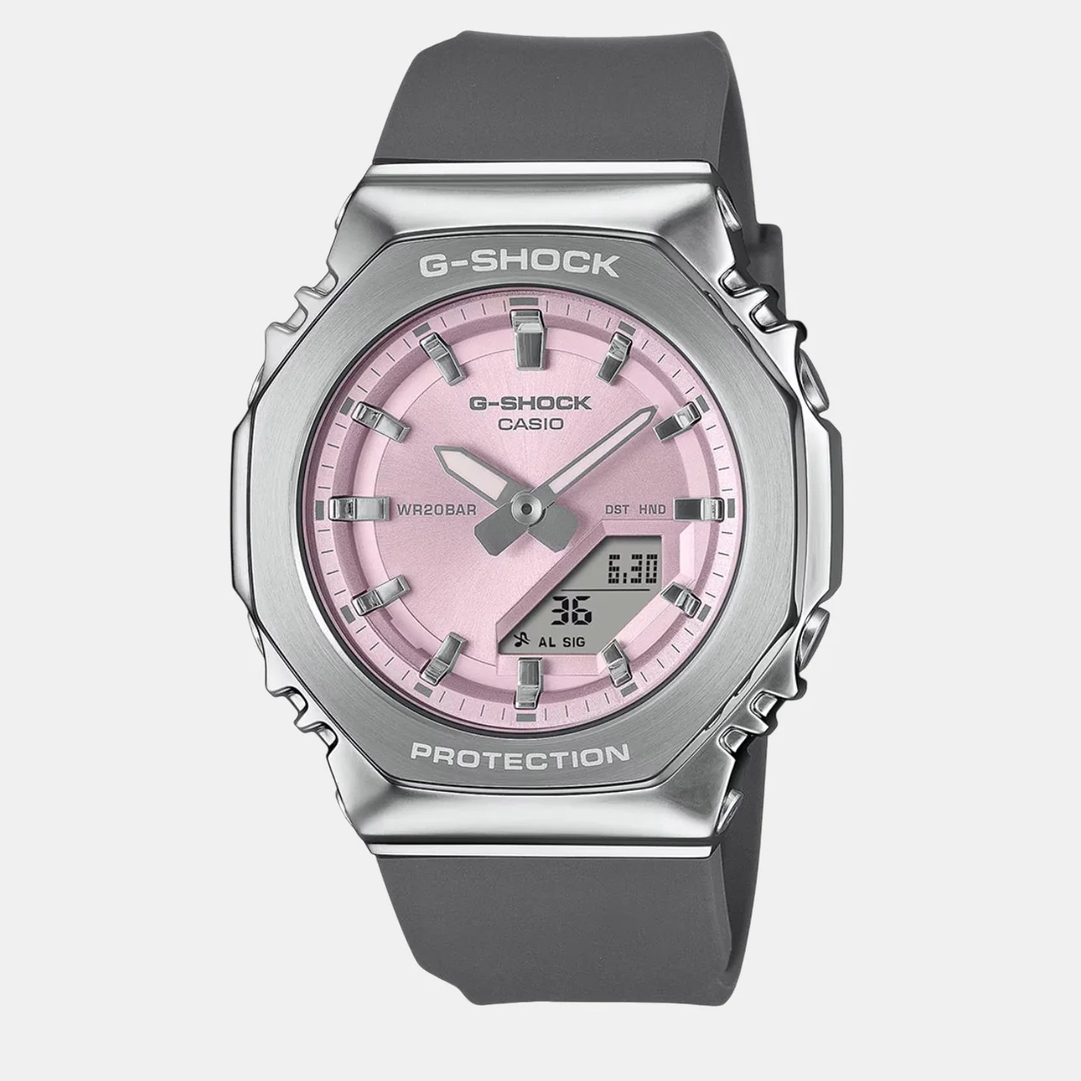 G-Shock Women Quartz Pink Dial Analog-Digital Resin Watch G1626