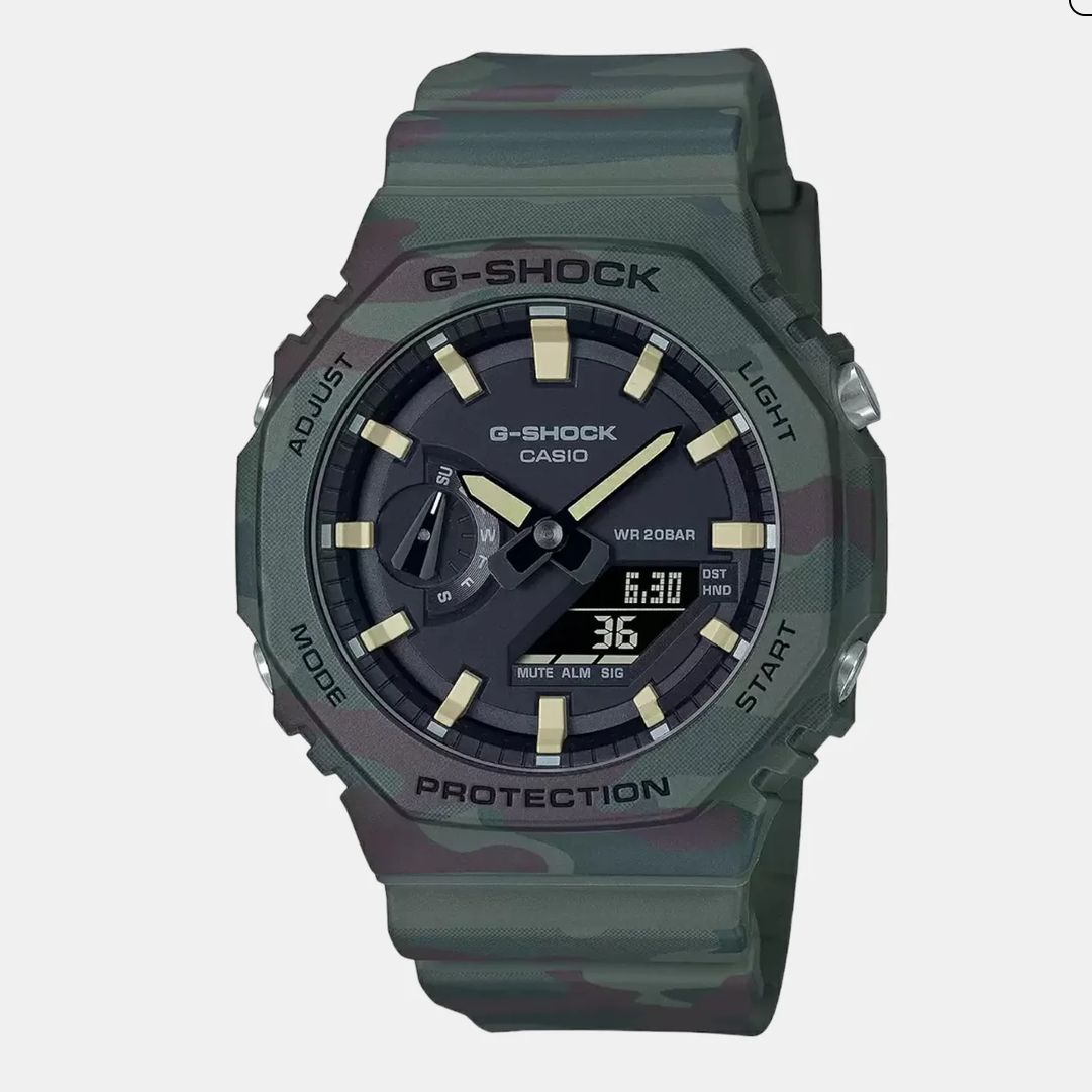 G-Shock Men Quartz Black Dial Analog-Digital Resin Watch G1312