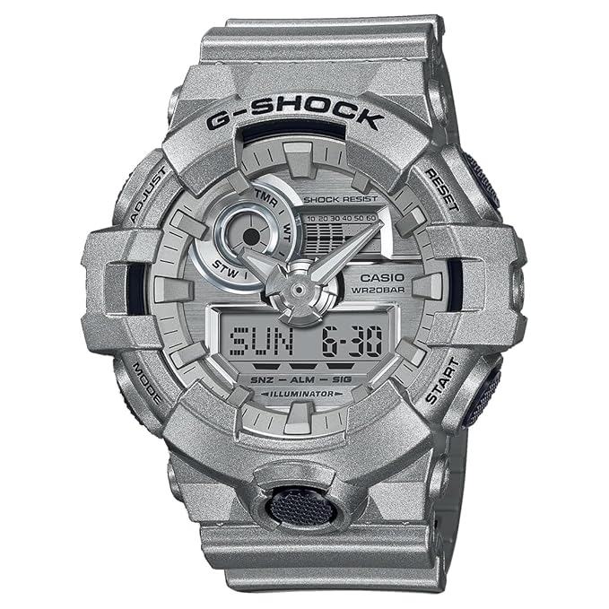 G-Shock Resin Analog-Digital Grey Dial Men Ga-700Ff-8Adr