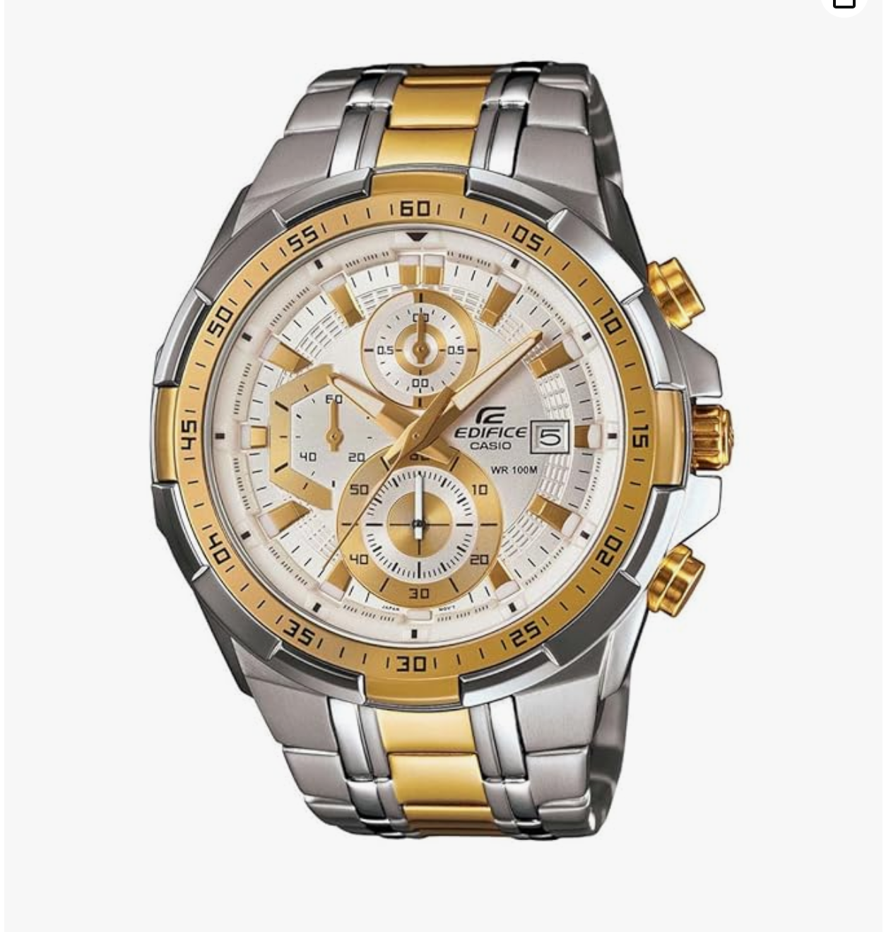 Edifice EFR-539SG-7AVUDF Dial Dual Tone Stainless Steel Band Analog Watch - For Men