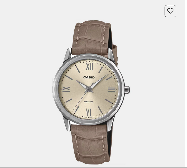 Enticer Women Quartz Cream Dial Analog Leather Watch LTP-1303LL-7AVDF A2479