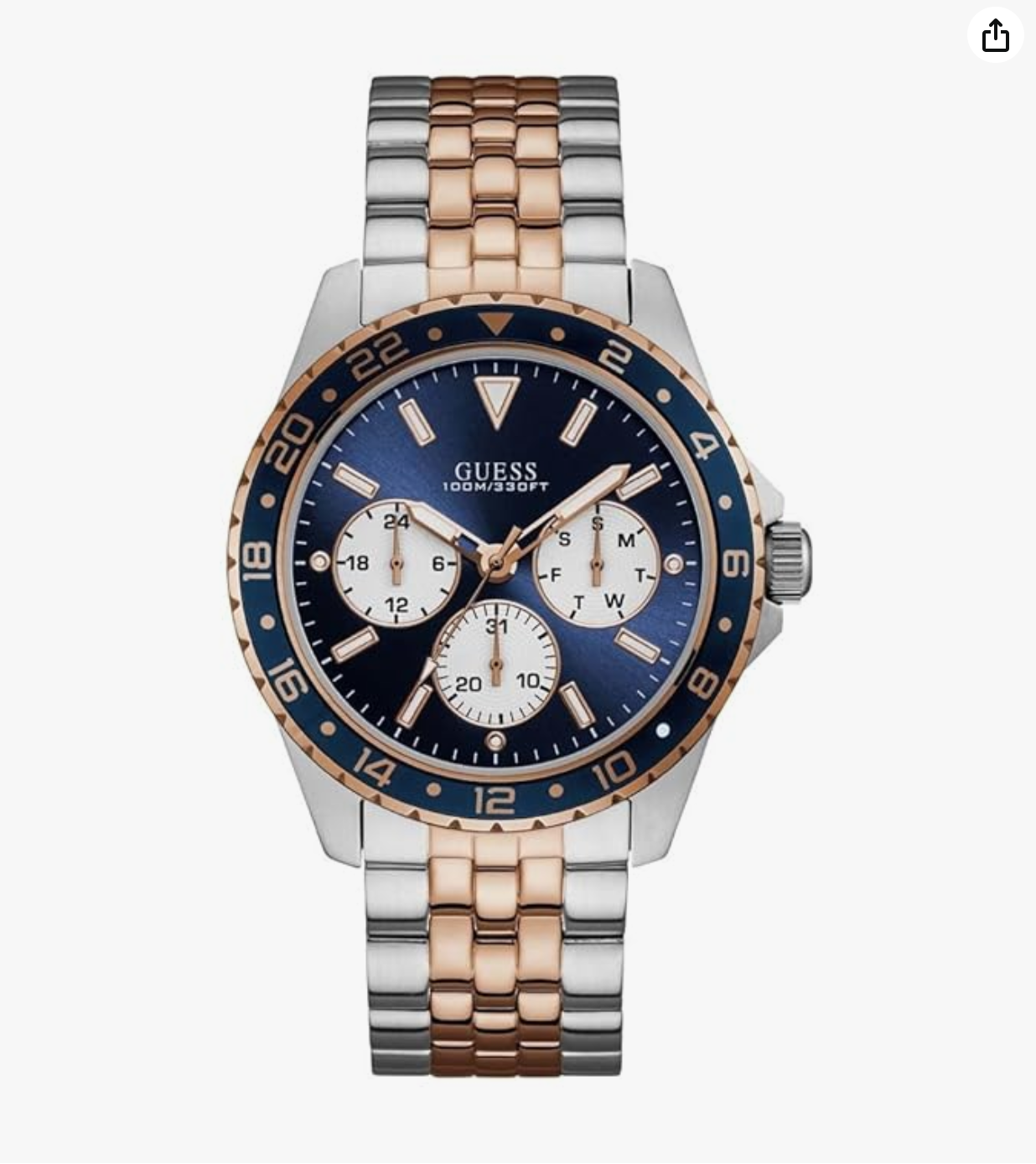GUESS Analog Blue Dial Men's Watch W1107G3