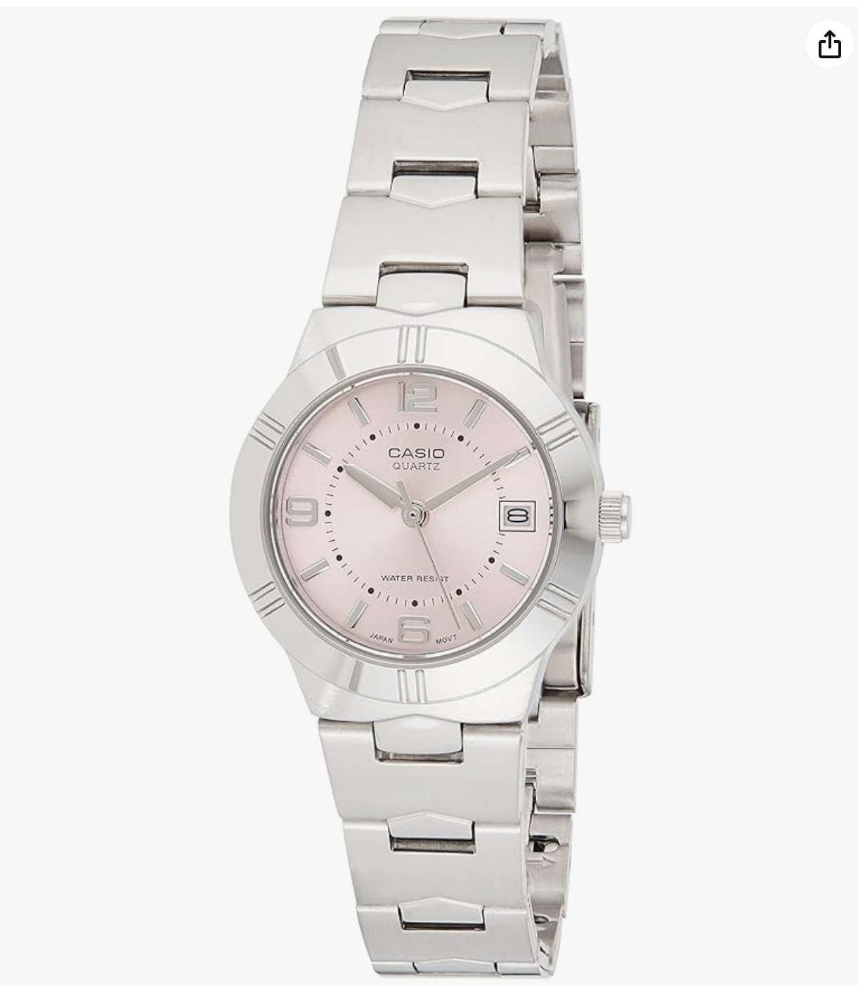 Casio Enticer Analog Pink Dial Women's Watch - LTP-1241D-4ADF