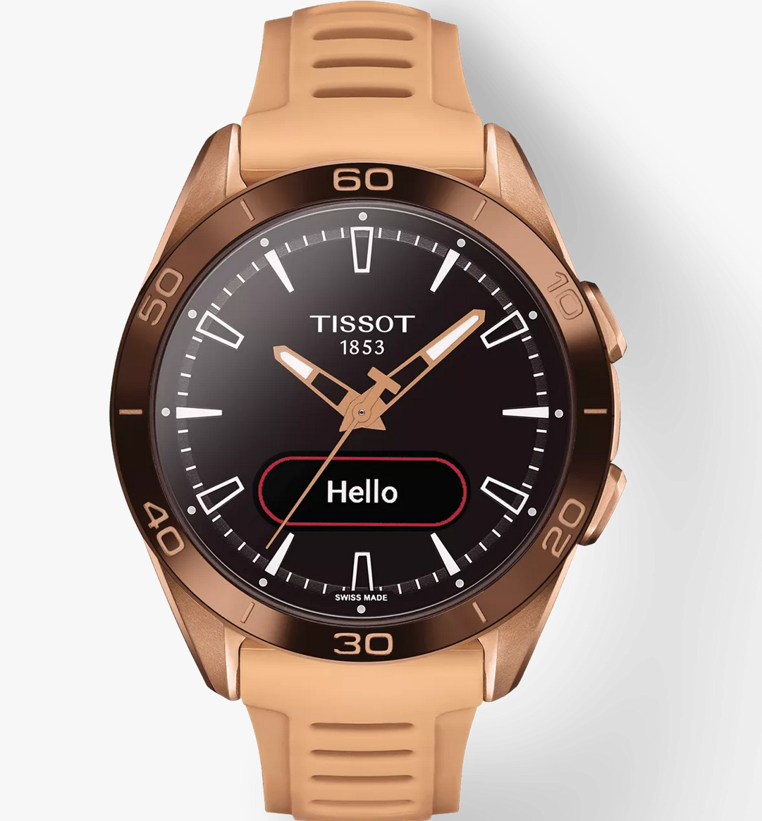 T-Touch Connect Sport Men Quartz Solar Black Dial Analog Silicone Watch T1534204705105