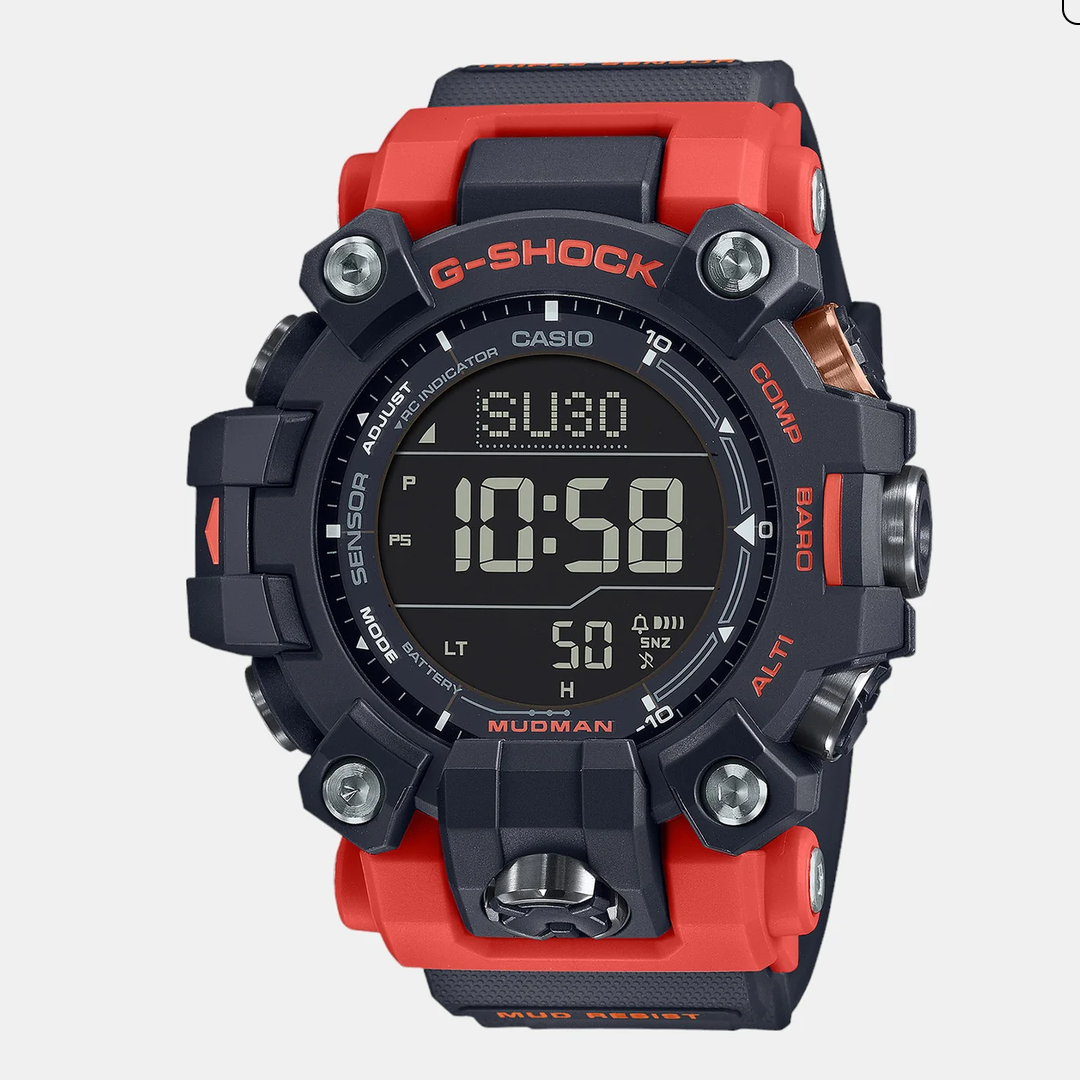 G-Shock Men Quartz Black Dial Digital Resin Watch G1443
