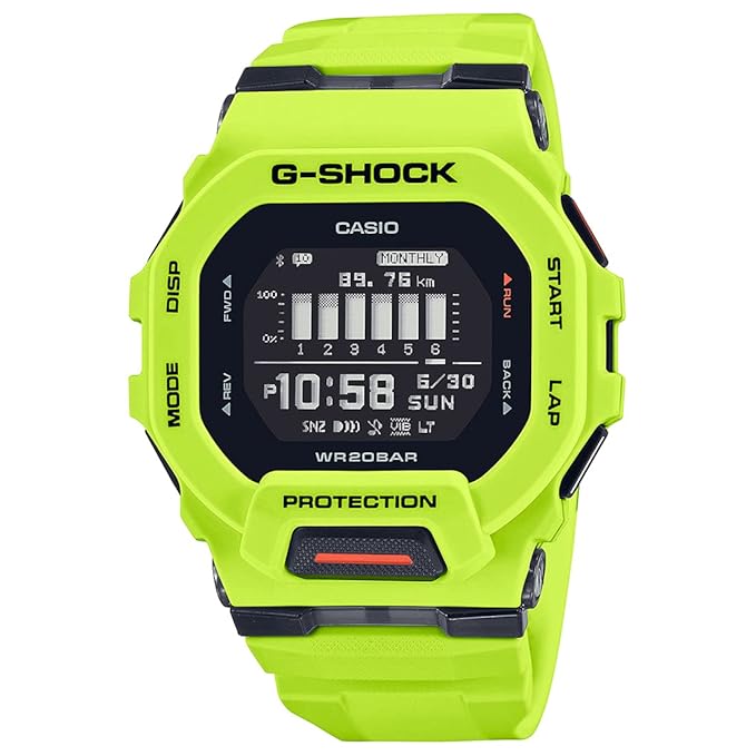 G-Shock GBD-200-9DR Digital Dial Lime Green Resin Strap Men's Watch