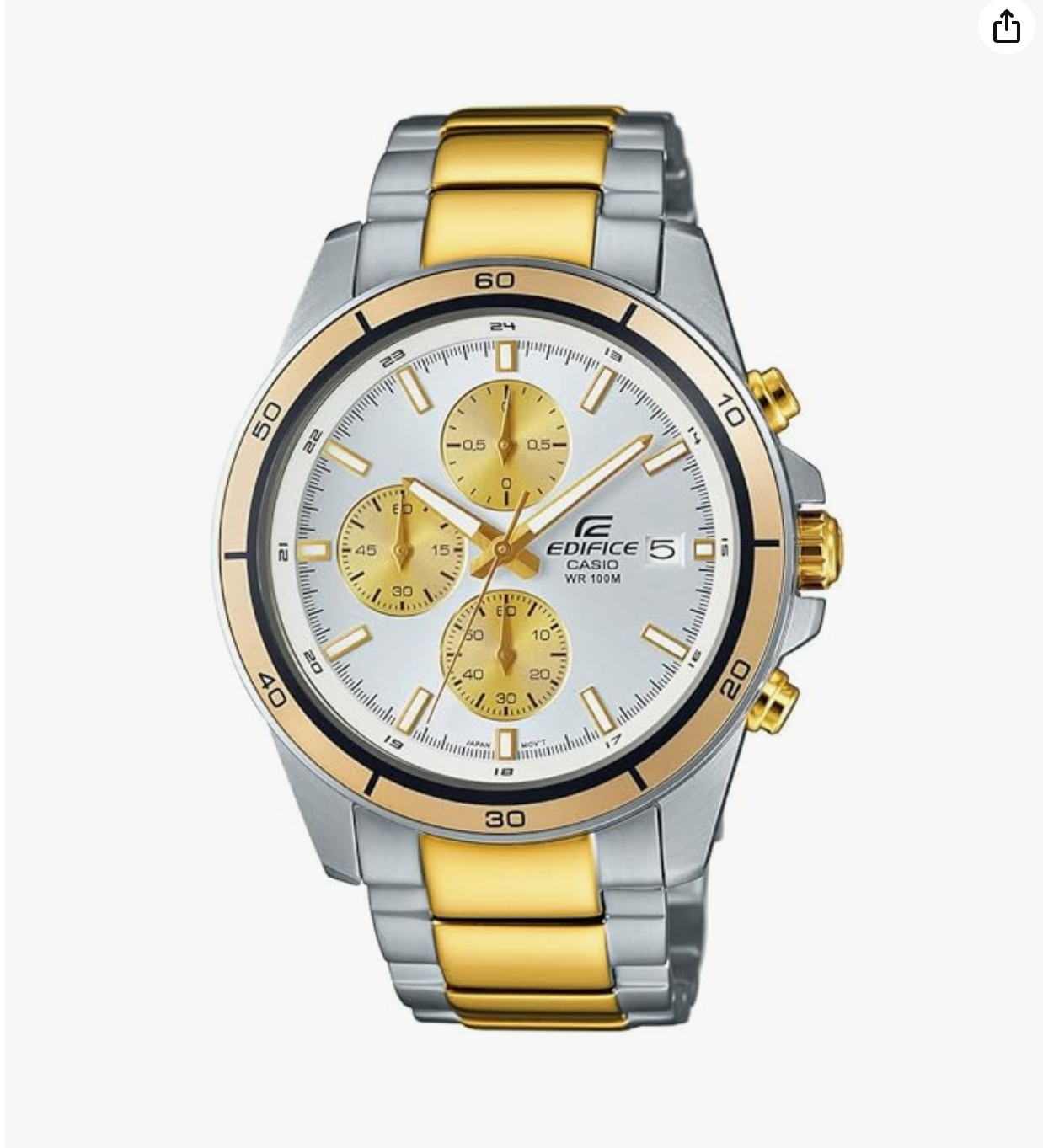 Casio Edifice Analog White Dial Men's Watch - EFR-526SG-7A9VUDF