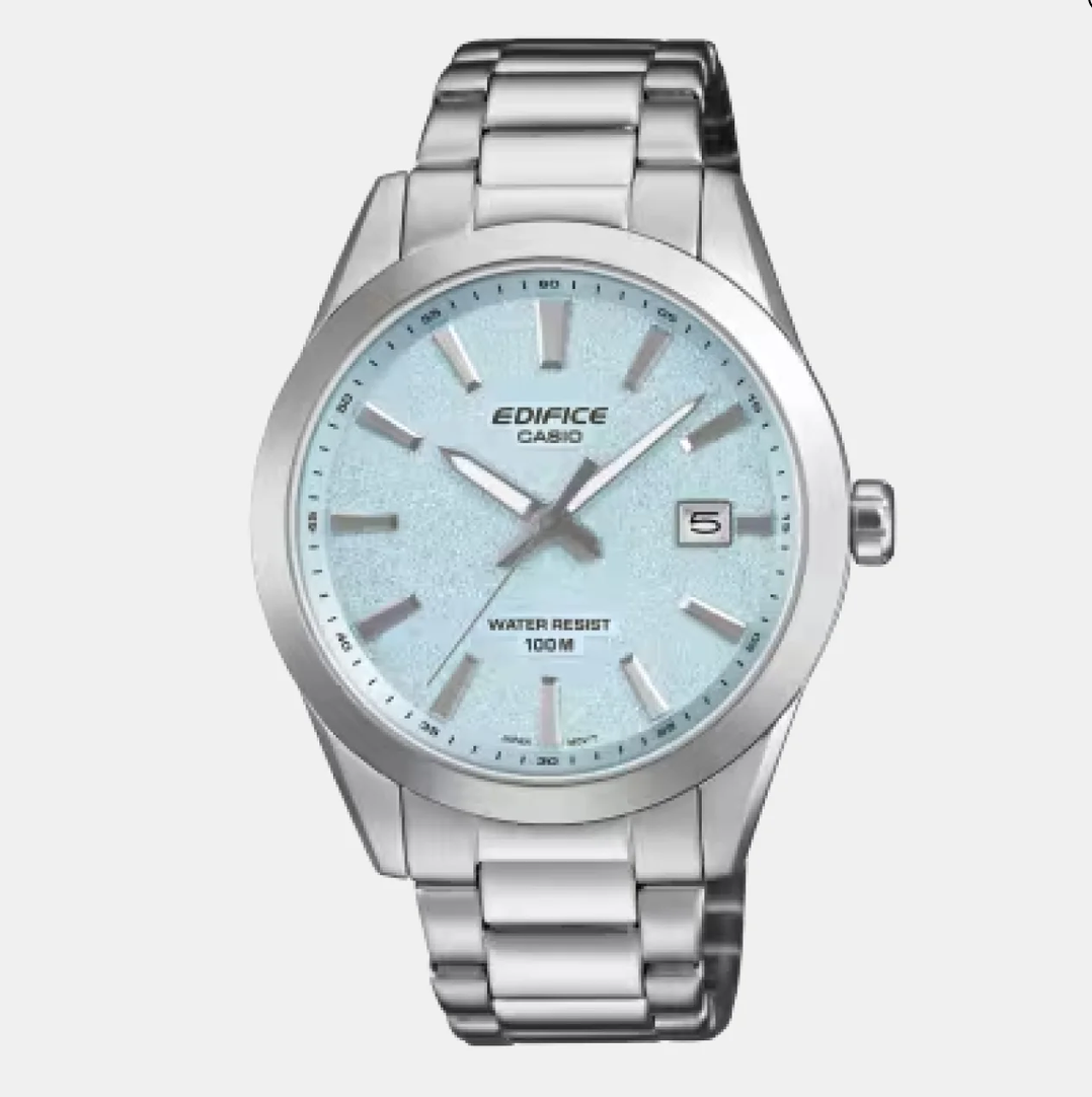 Edifice EFV-160 Series Men Quartz Blue Dial Analog Stainless Steel Watch ED715