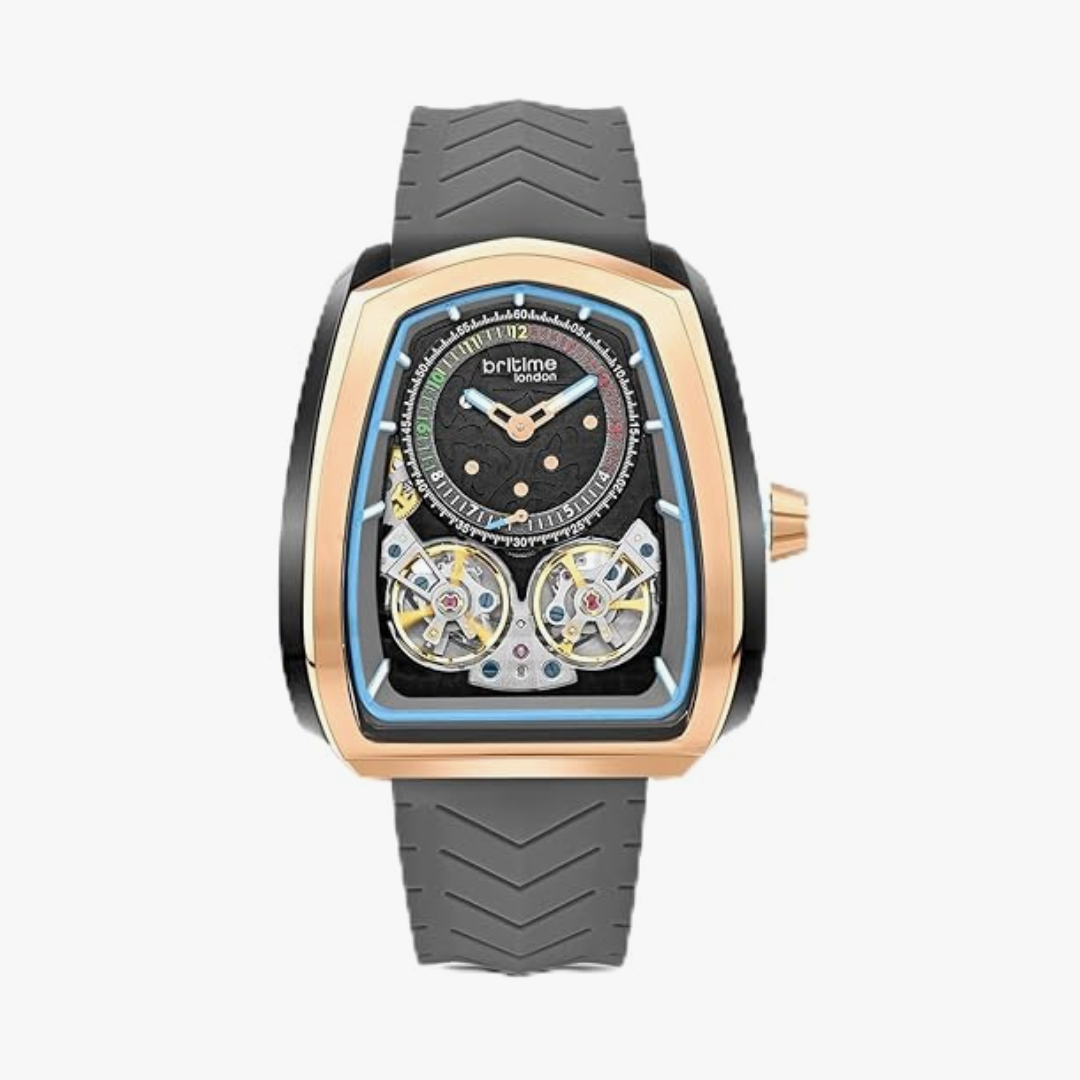Aventus Men Automatic Grey Dial Analog Silicone Watch 101-P31509
