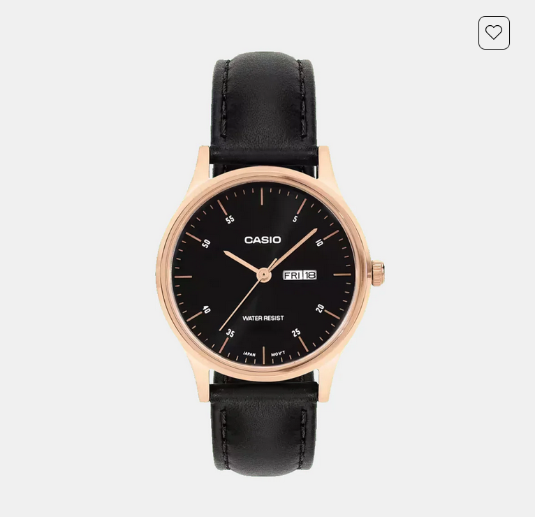 Women Quartz Black Dial Analog Stainless Steel Watch A2510