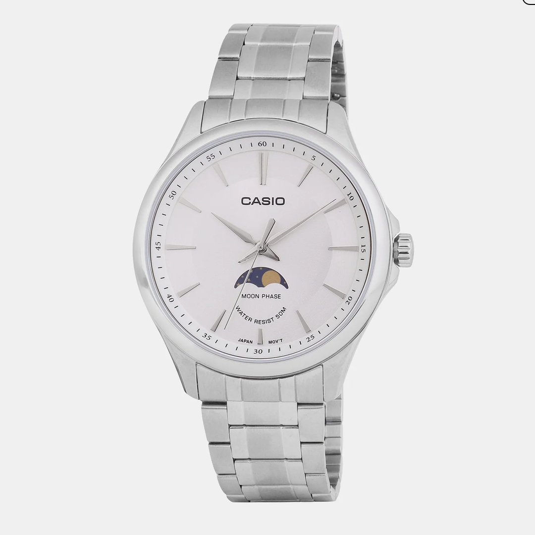 Enticer Men Quartz White Dial Analog Stainless Steel Watch A2166