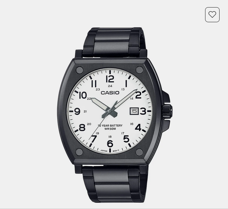 Enticer Men Quartz White Dial Analog Stainless Steel Watch A2119