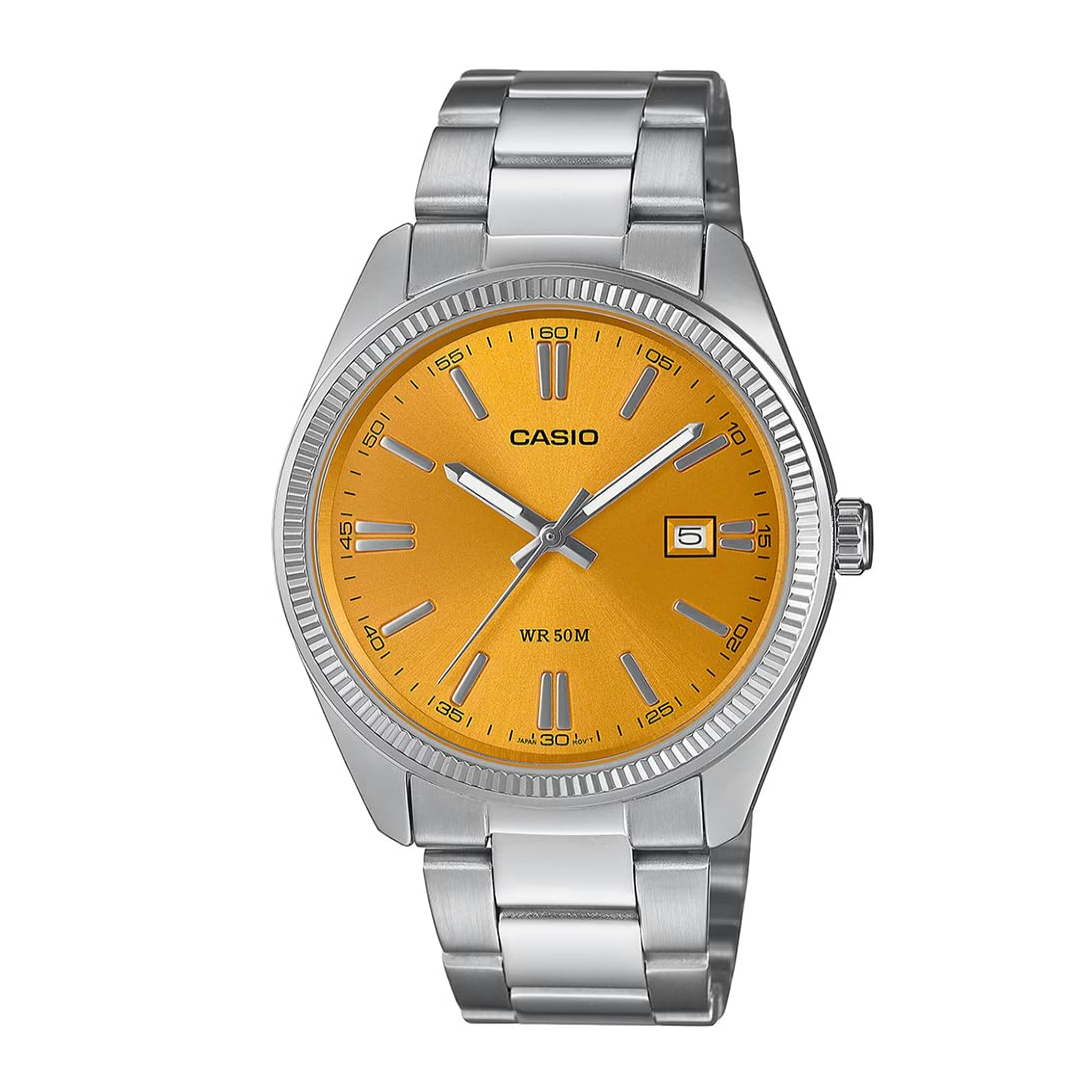 Casio Enticer Men MTP-1302PD-9AVEF Analog Yellow Dial Men