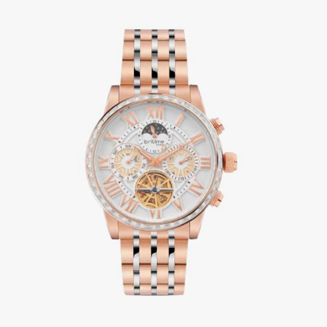 Britime London Orbit Men's Watch, Rose Gold 574-M30303