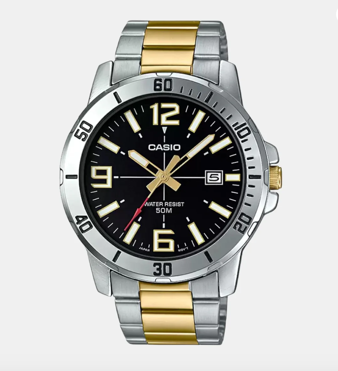 Enticer Men's Analog Stainless Steel Watch  - MTP-VD01SG-1BVUDF