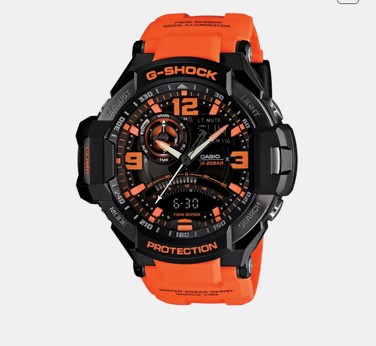 G-Shock Men Quartz Black Dial Analog-Digital Resin Watch G468