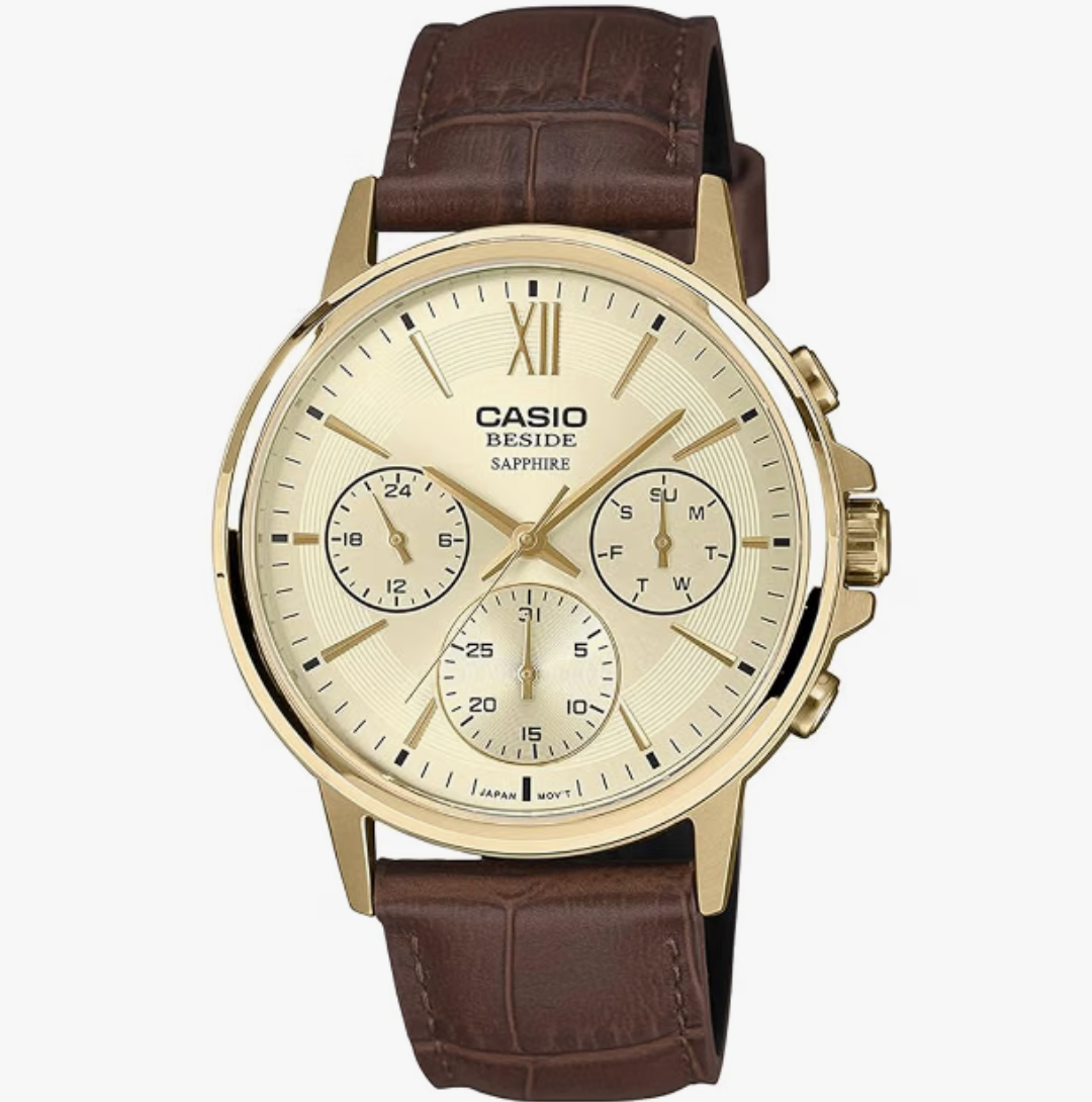 Casio Men BMS-300GL-5AVDF Analog Brown Watch Men (A2543)