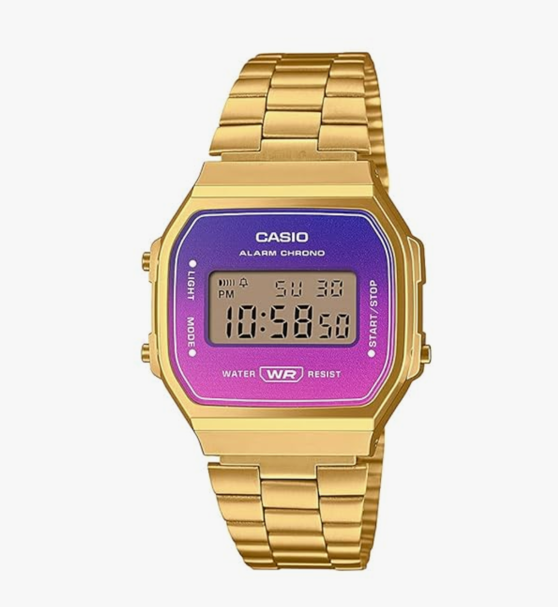 Casio Stainless Steel Vintage Digital Multicolor Dial Unisex A168Werg-2Adf