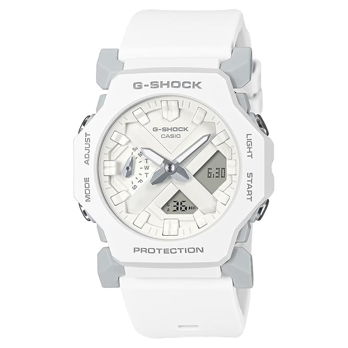 G-Shock GA-2300-7ADR Analog-Digital White Dial Men Watch White Resin Strap