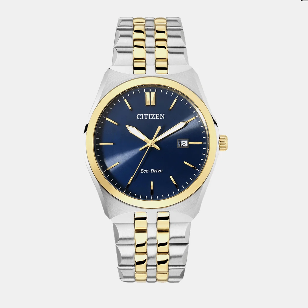 Corso Men Quartz Blue Dial Analog Stainless Steel Watch BM7334-66L