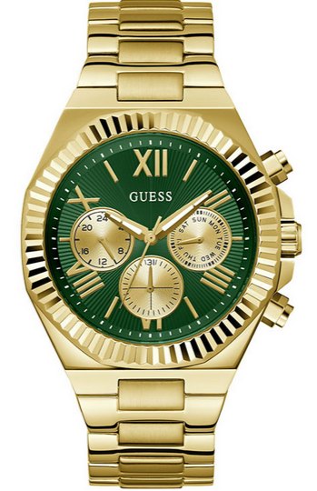 GUESS Men Round Dial Analogue & Water Resistant Man's Wrist Watches