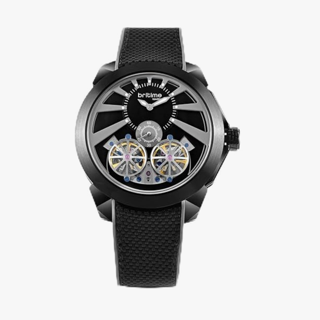 Vortex Men Automatic Grey Dial Analog Silicone Watch 257-P41506