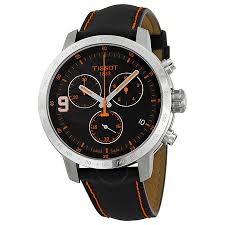 Tissot T-Sport Tony Parker Limited Black Dial Black Leather Men's Watch