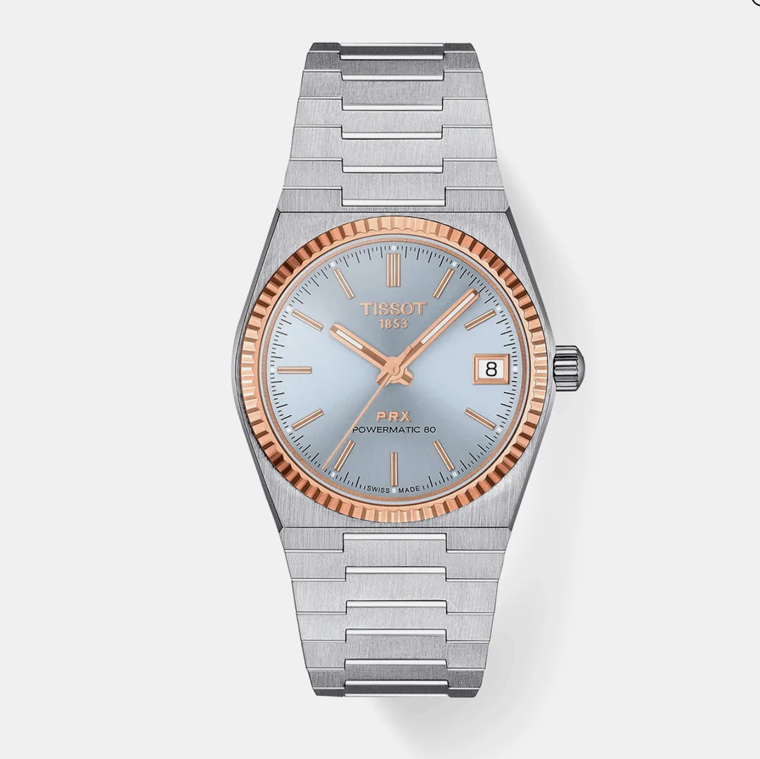 PRX Automatic Blue Dial Analog Stainless Steel Watch T9312074135100