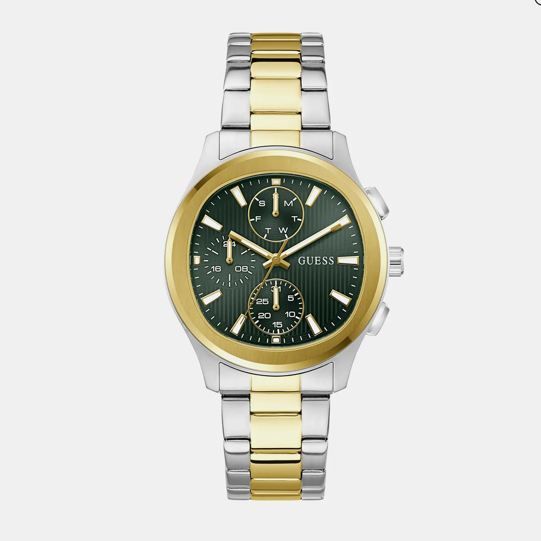 Gd Palmer Men Quartz Green Dial Analog Stainless Steel GW1048G4