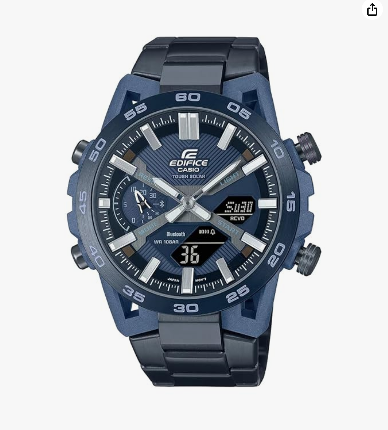 Edifice Analog-Digital Watch - For Men - ECB-2000CB-2ADF