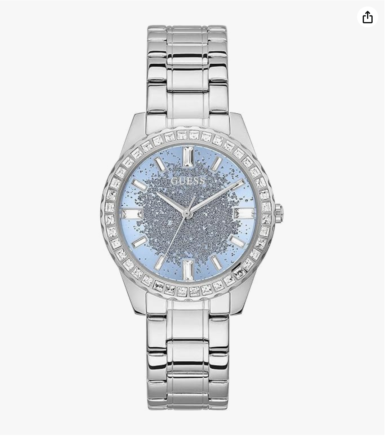 Guess Glitter Burst Collection Analog Blue Dial Women's Watch-GW0405L1