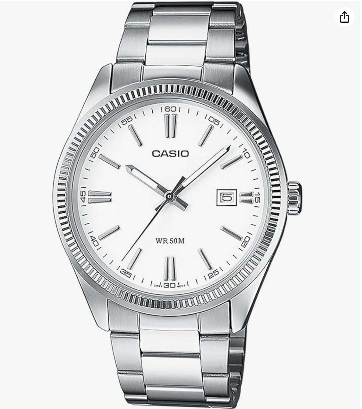 Casio Enticer Ladies LTP-1302D-7A1VDF Analog White Dial Women