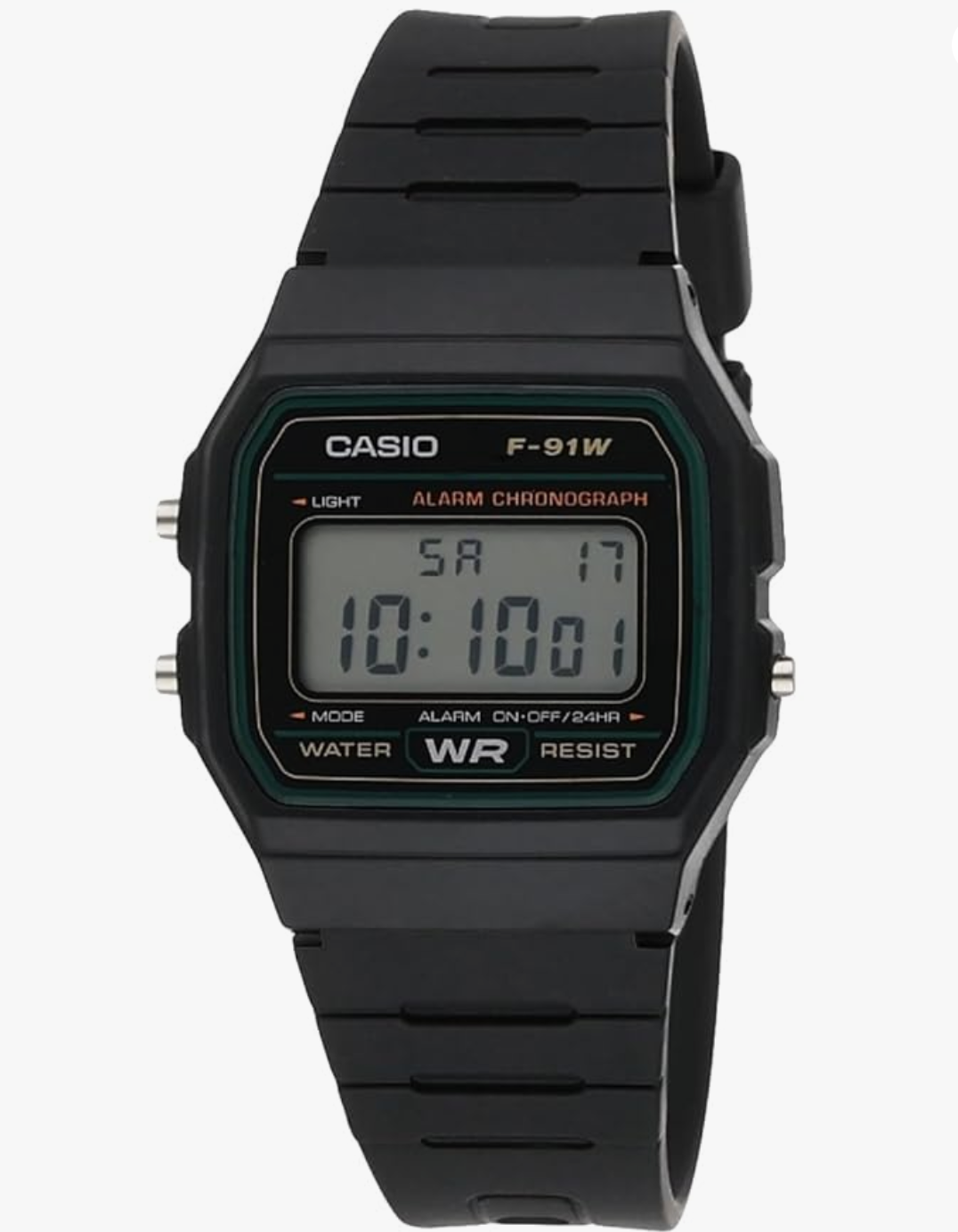 Casio Youth Digital Black Dial Unisex F-91W-3DG (D246)