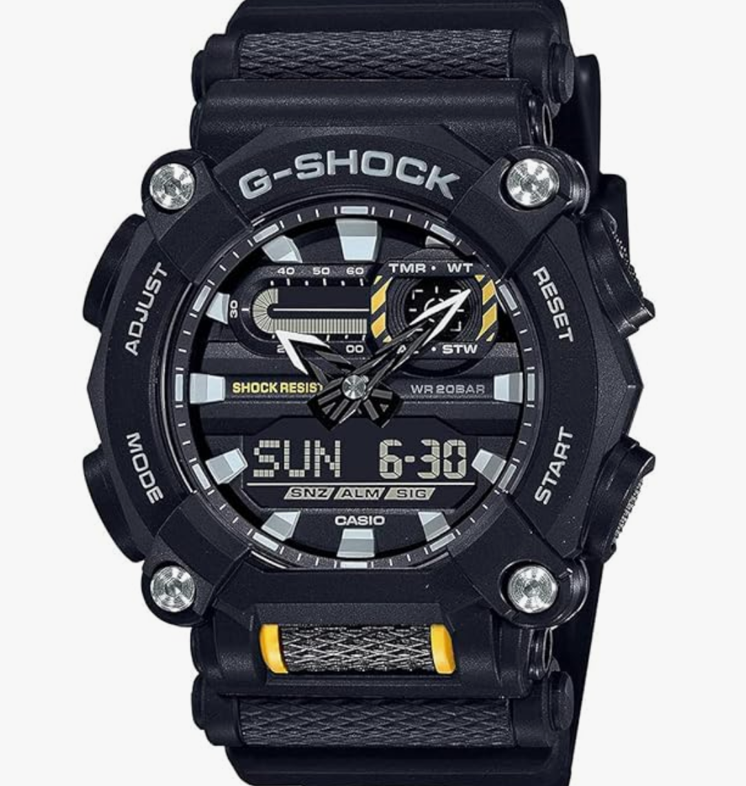 Casio G-Shock GA-900-1ADR Black Analog-Digital Dial Black Resin Strap Men's Watch Shock and 200M Water Resistant G1057