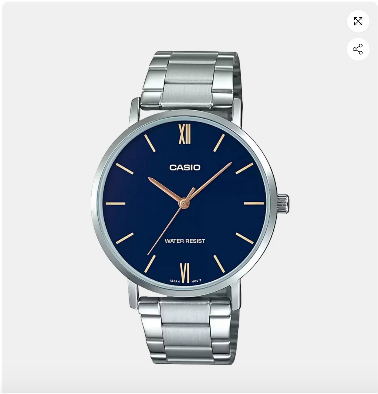 Enticer Men's Analog Stainless Steel Watch- MTP-VT01D-2BUDF