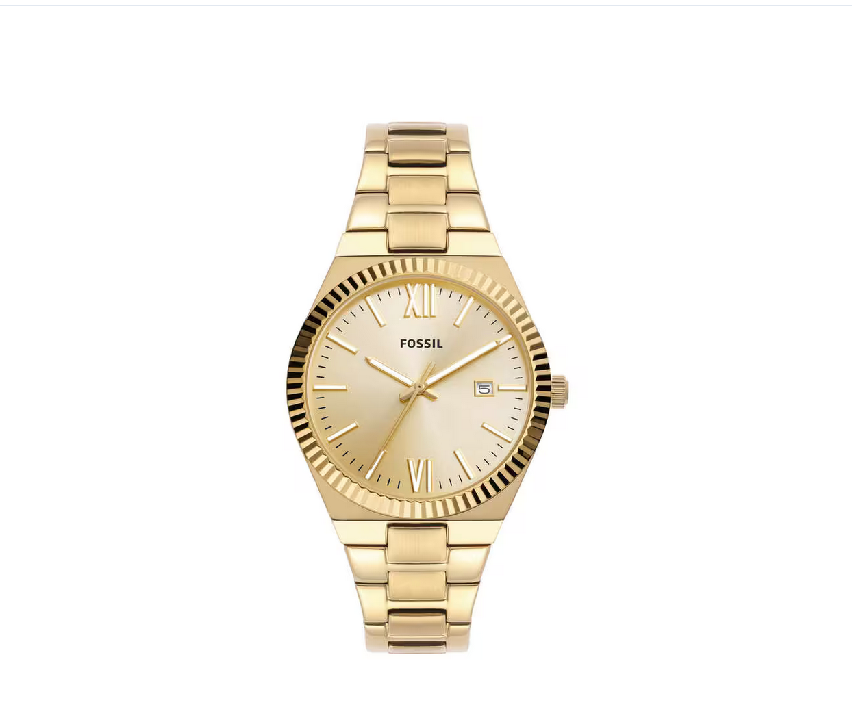 Scarlette 38 mm Gold Dial Stainless Steel Analog Watch For Women - ES5299I