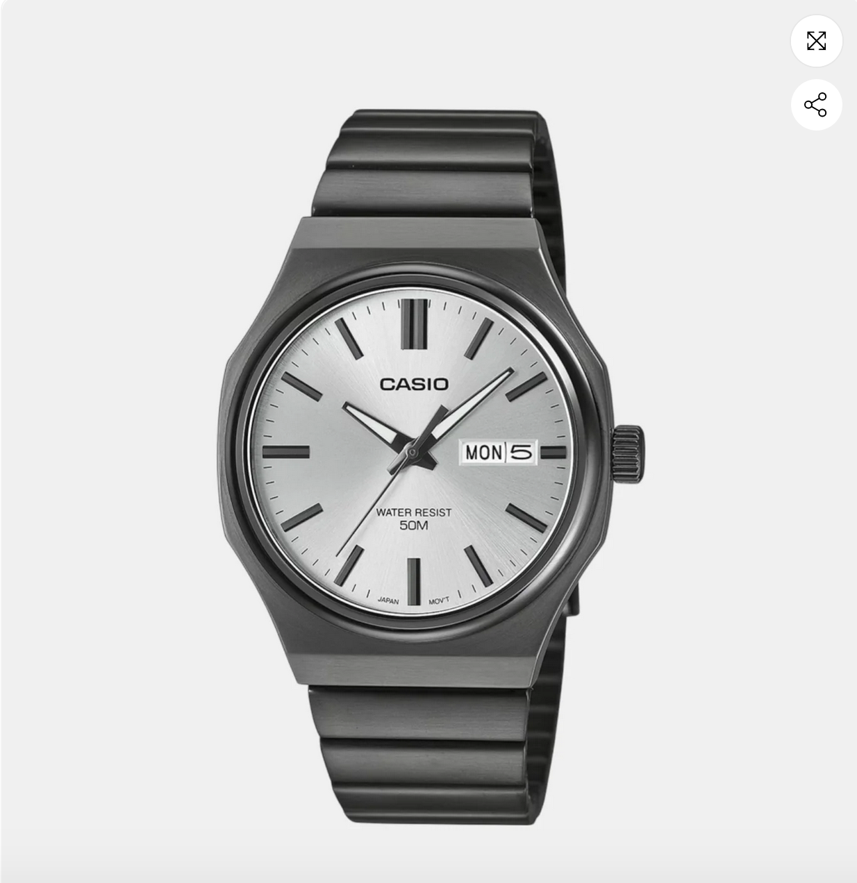 Enticer Men Quartz Silver Dial Analog Stainless Steel Watch