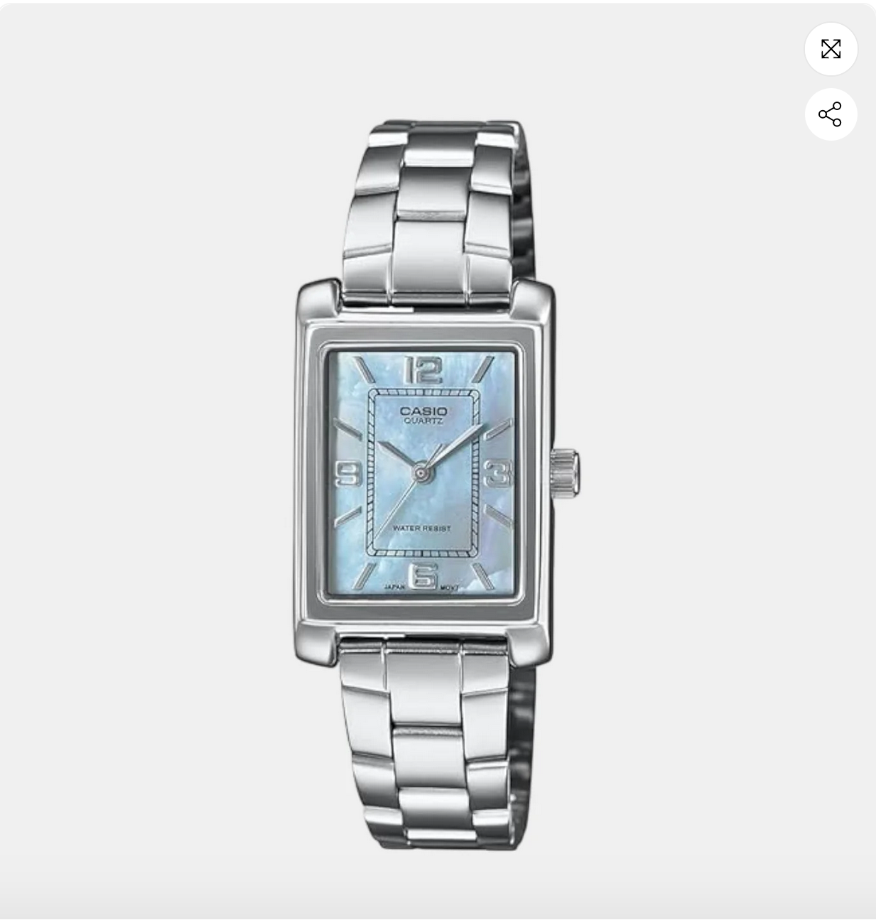 Enticer Women Quartz Blue Dial Analog Stainless Steel Watch LTP-1234DS-2ADF