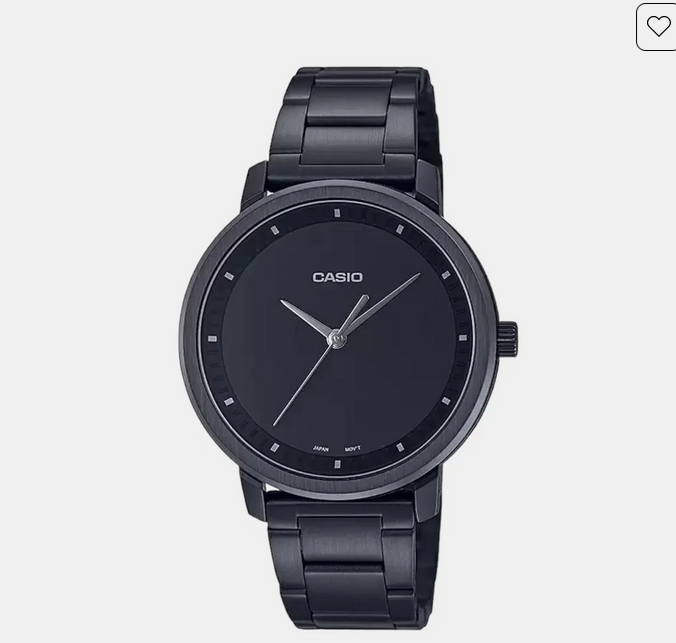 Enticer Women Quartz Black Dial Analog Stainless Steel Watch A1938