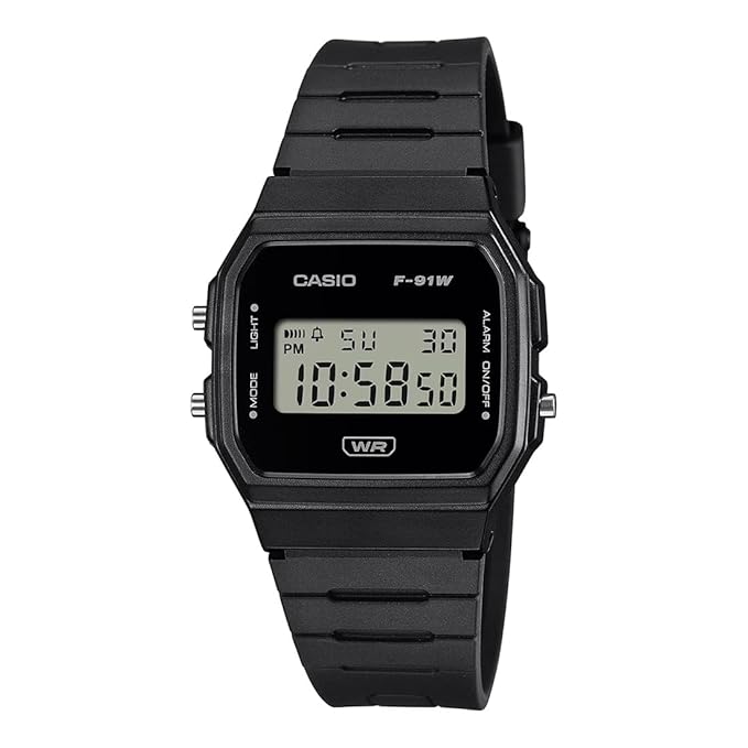 Casio Youth F-91WB-1ADF Digital Black Dial Unisex watch