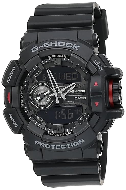 G-Shock GA-400-1BHDR Black & Red Analog-Digital Dial Black Resin Strap Men's Watch