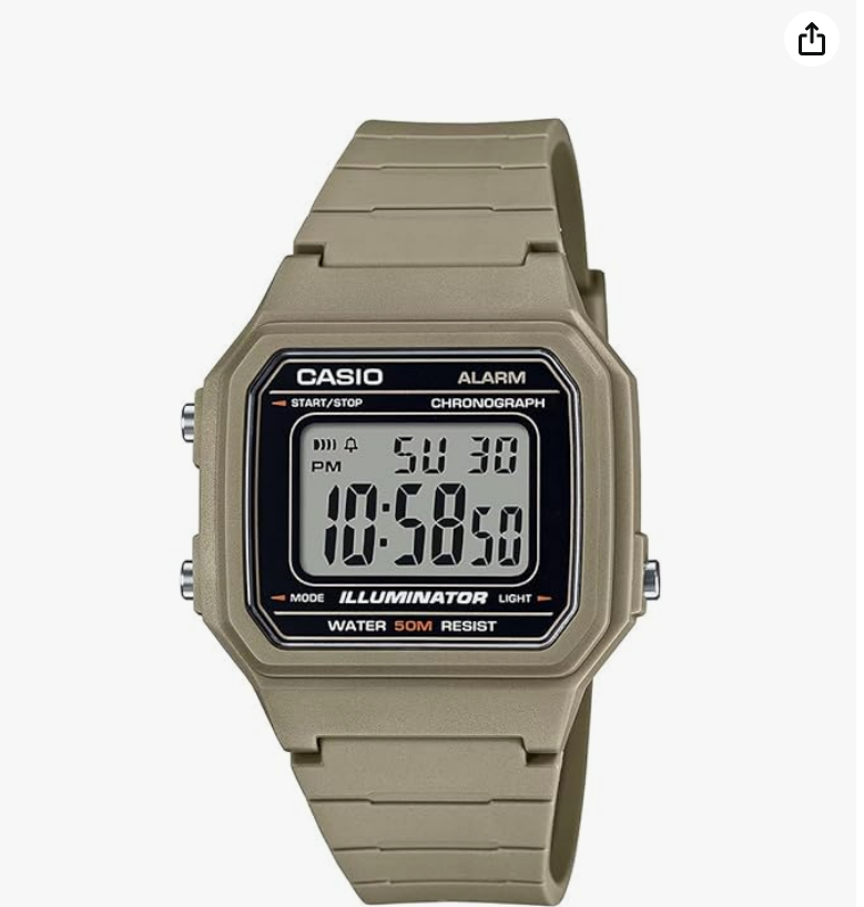 Casio Youth Digital Black Dial Unisex W-217H-5AVDF (I131)