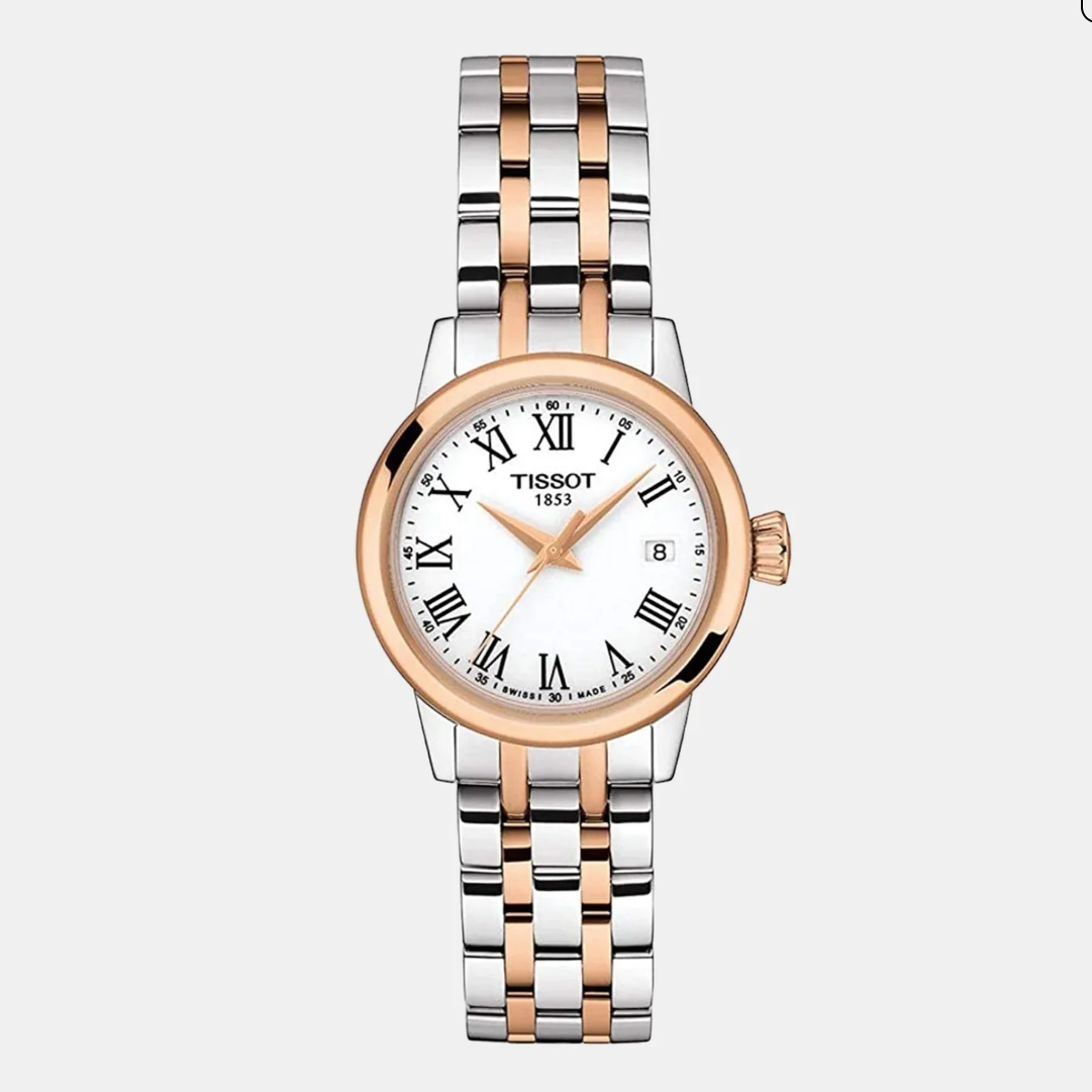 Classic Dream Women Quartz White Dial Analog Stainless Steel Watch