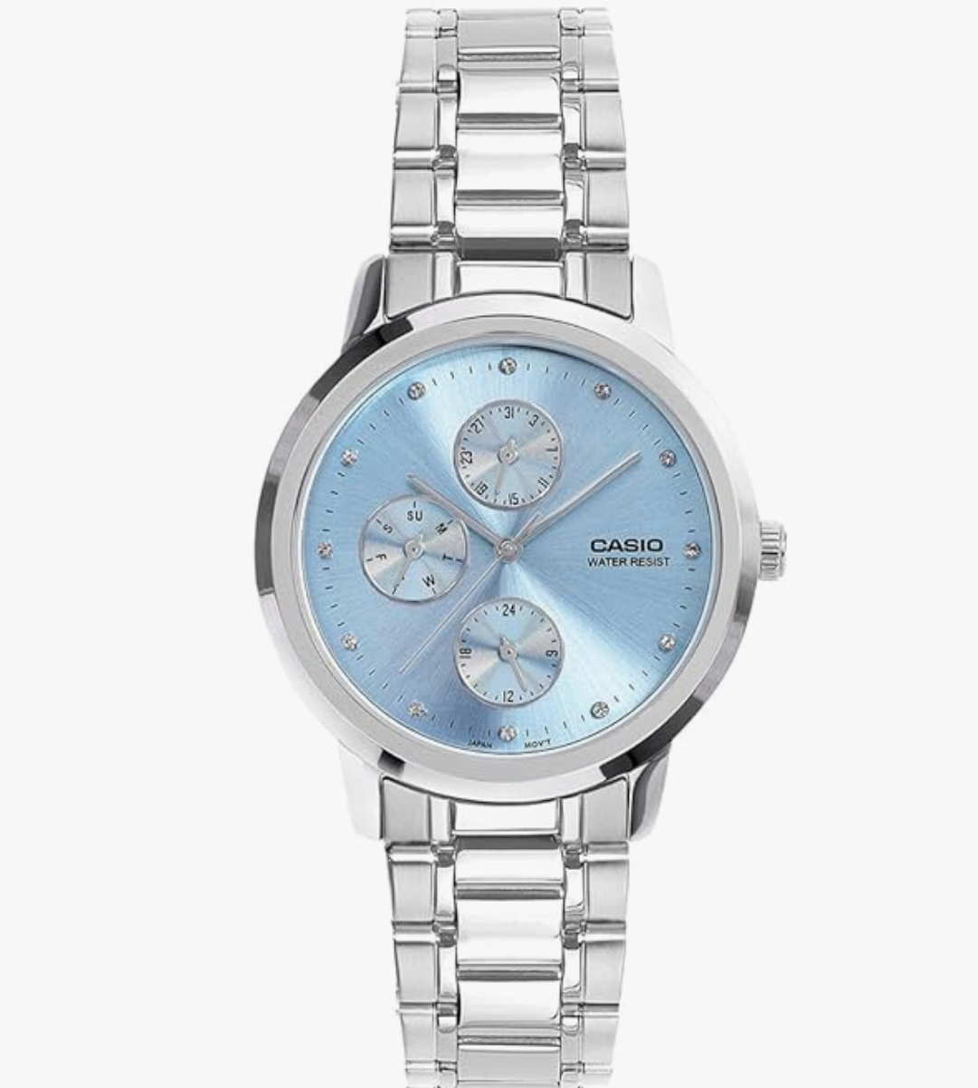 Casio Enticer Ladies LTP-SN6KD-2A Analog Ice Blue Dial Watch