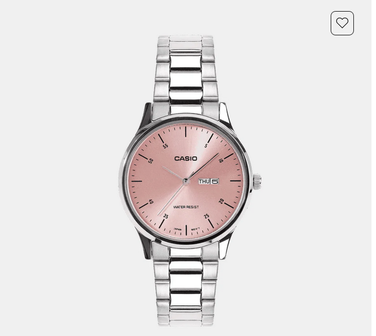 Women Quartz Black Dial Analog Stainless Steel Watch A2505